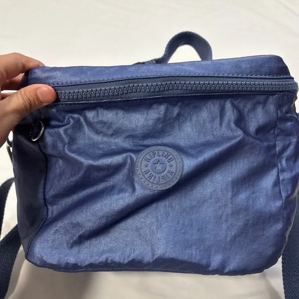 Kipling Blue Graham Insulated Lunch Bag Crossbody Work Travel Essential School